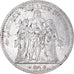 Coin, France, Hercule, 5 Francs, 1877, Paris, VF(30-35), Silver, KM:820.1