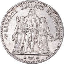 Münze, Frankreich, Hercule, 5 Francs, 1877, Paris, S+, Silber, KM:820.1