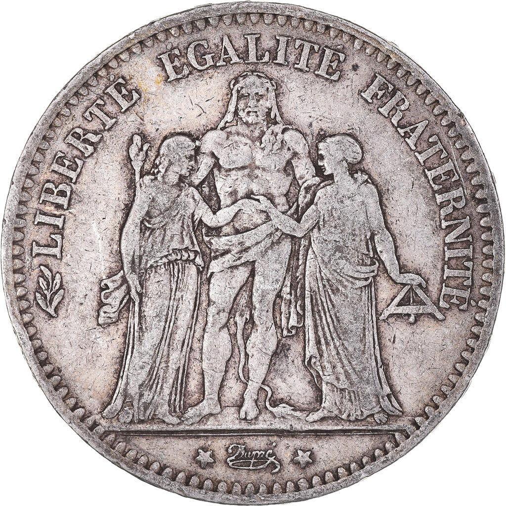 Monnaie, France, Hercule, 5 Francs, 1877, Paris, TTB, Argent, Gadoury:745a