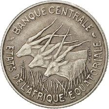 EQUATORIAL AFRICAN STATES, 100 Francs, 1966, Paris, KM #5, EF(40-45), Nickel,...