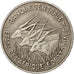 EQUATORIAL AFRICAN STATES, 100 Francs, 1966, Paris, KM #5, EF(40-45), Nickel,...