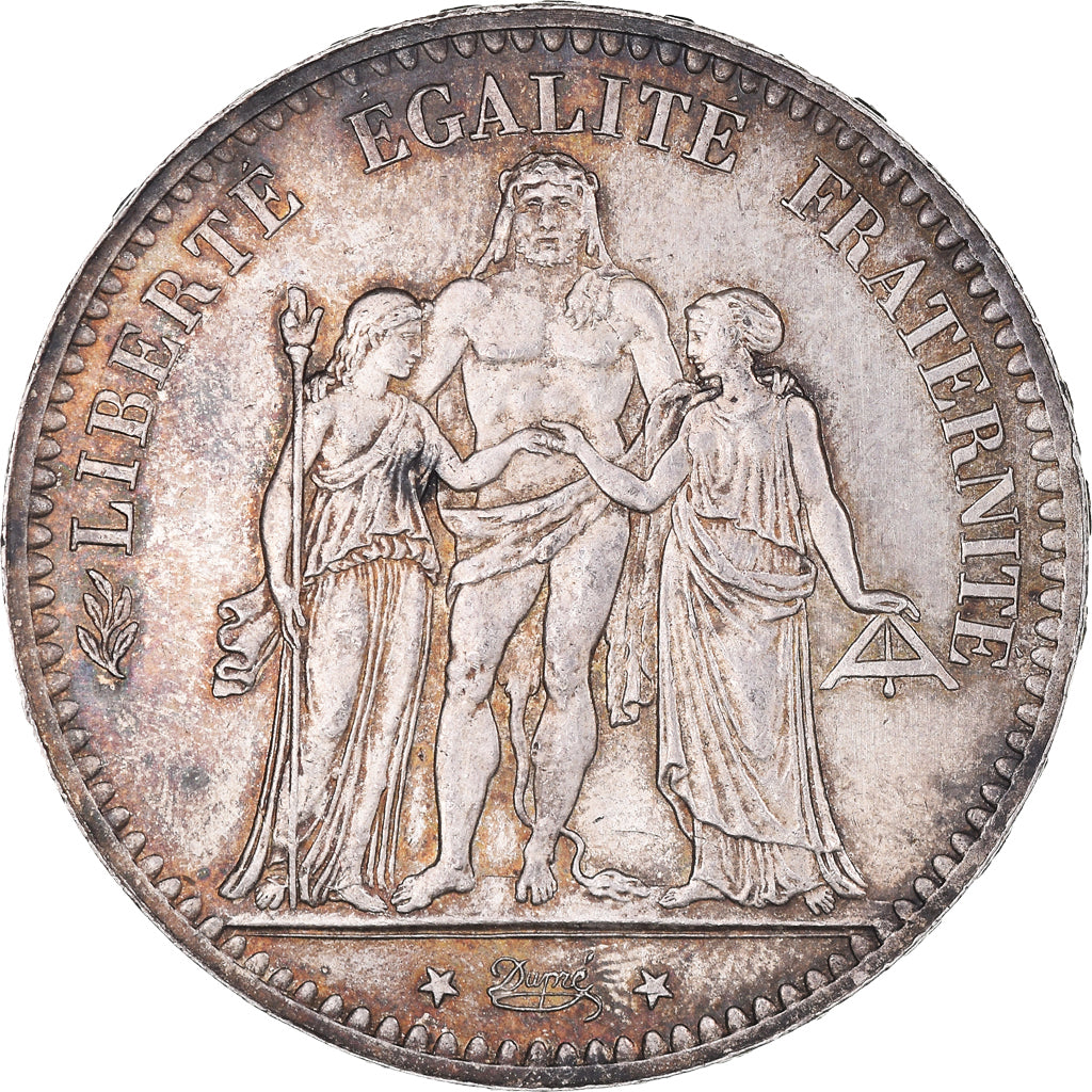 Moneta, Francia, Hercule, 5 Francs, 1877, Paris, SPL-, Argento, KM:820.1