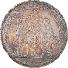Coin, France, Hercule, 5 Francs, 1874, Paris, AU(50-53), Silver, KM:820.1