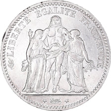 Moneta, Francia, Hercule, 5 Francs, 1875, Paris, BB, Argento, KM:820.1