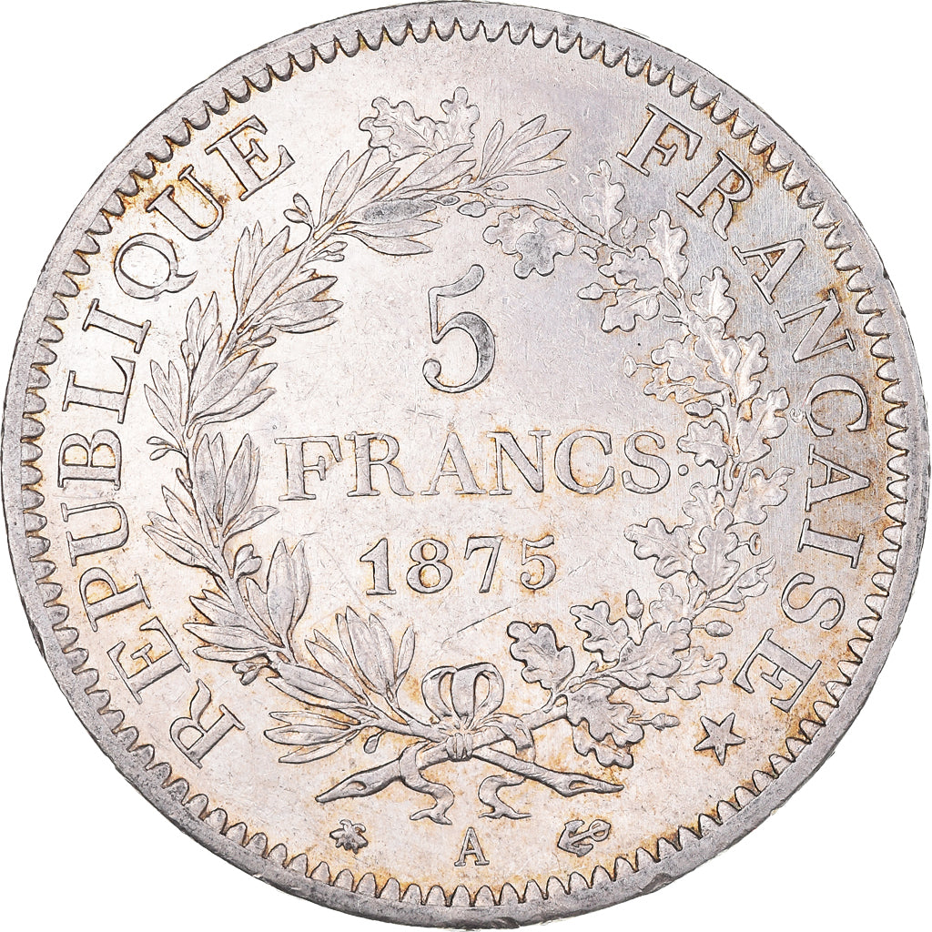 Monnaie, France, Hercule, 5 Francs, 1875, Paris, TTB, Argent, Gadoury:745a