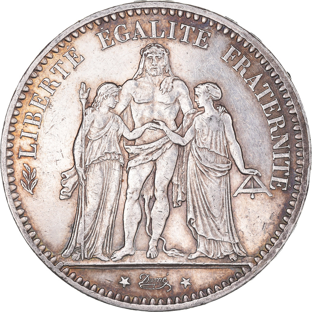 Coin, France, Hercule, 5 Francs, 1875, Paris, AU(50-53), Silver, KM:820.1