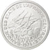 Coin, Central African States, Franc, 1974, Paris, MS(63), Aluminum, KM:E2