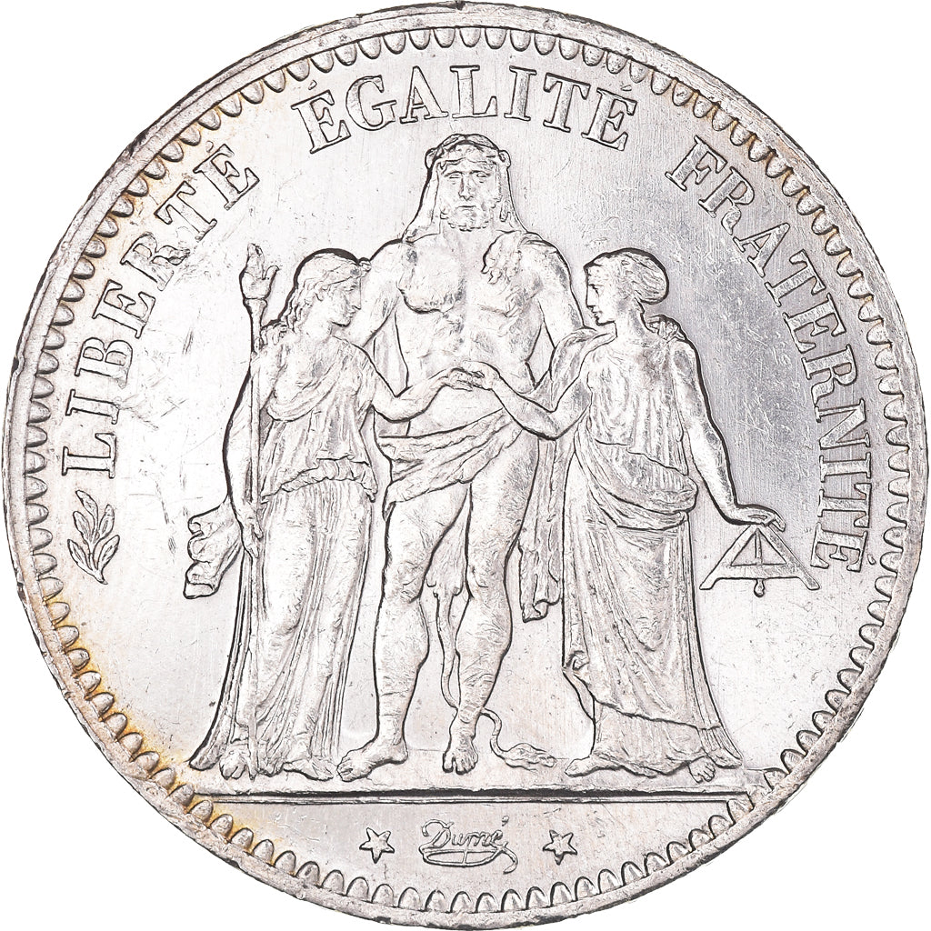 Coin, France, Hercule, 5 Francs, 1876, Paris, AU(50-53), Silver, KM:820.1