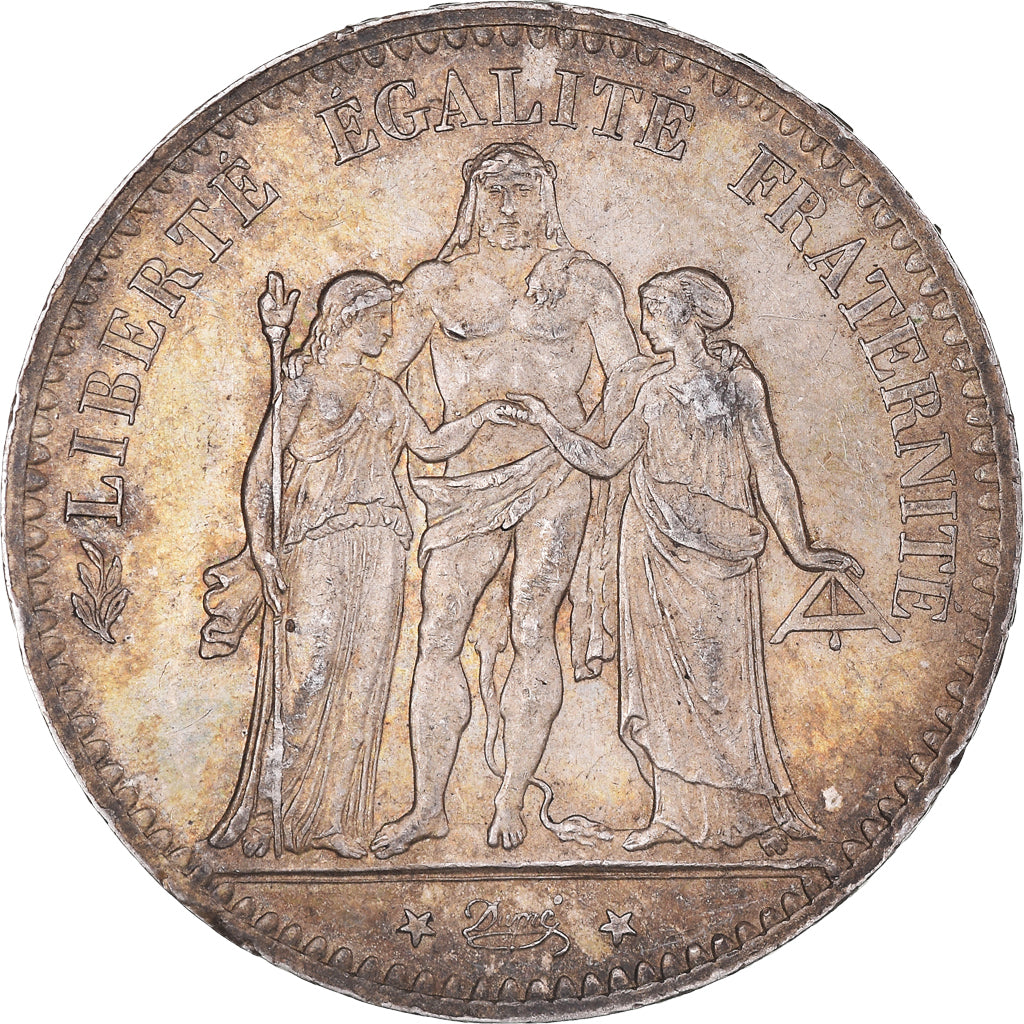 Coin, France, Hercule, 5 Francs, 1876, Paris, AU(50-53), Silver, KM:820.1