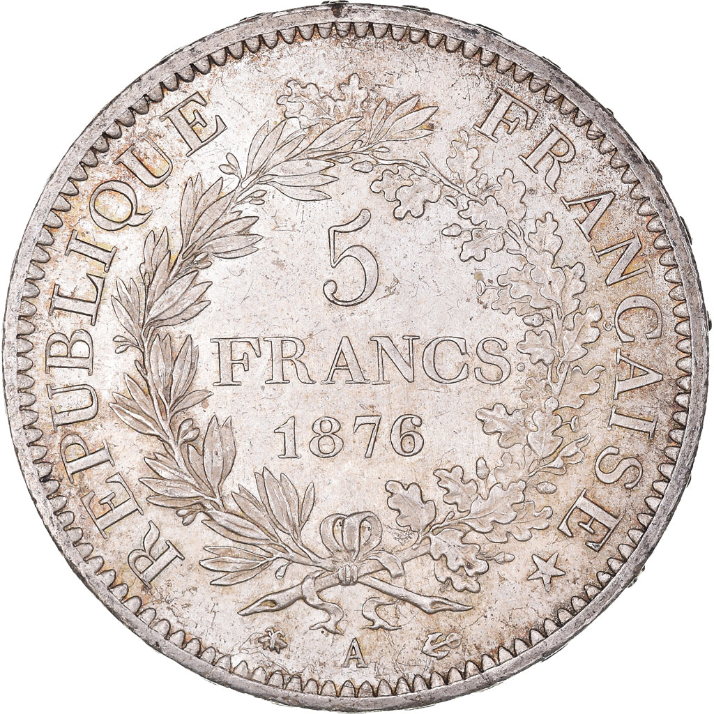 Monnaie, France, Hercule, 5 Francs, 1876, Paris, SUP, Argent, Gadoury:745a