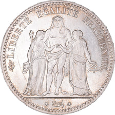 Coin, France, Hercule, 5 Francs, 1876, Paris, MS(60-62), Silver, KM:820.1