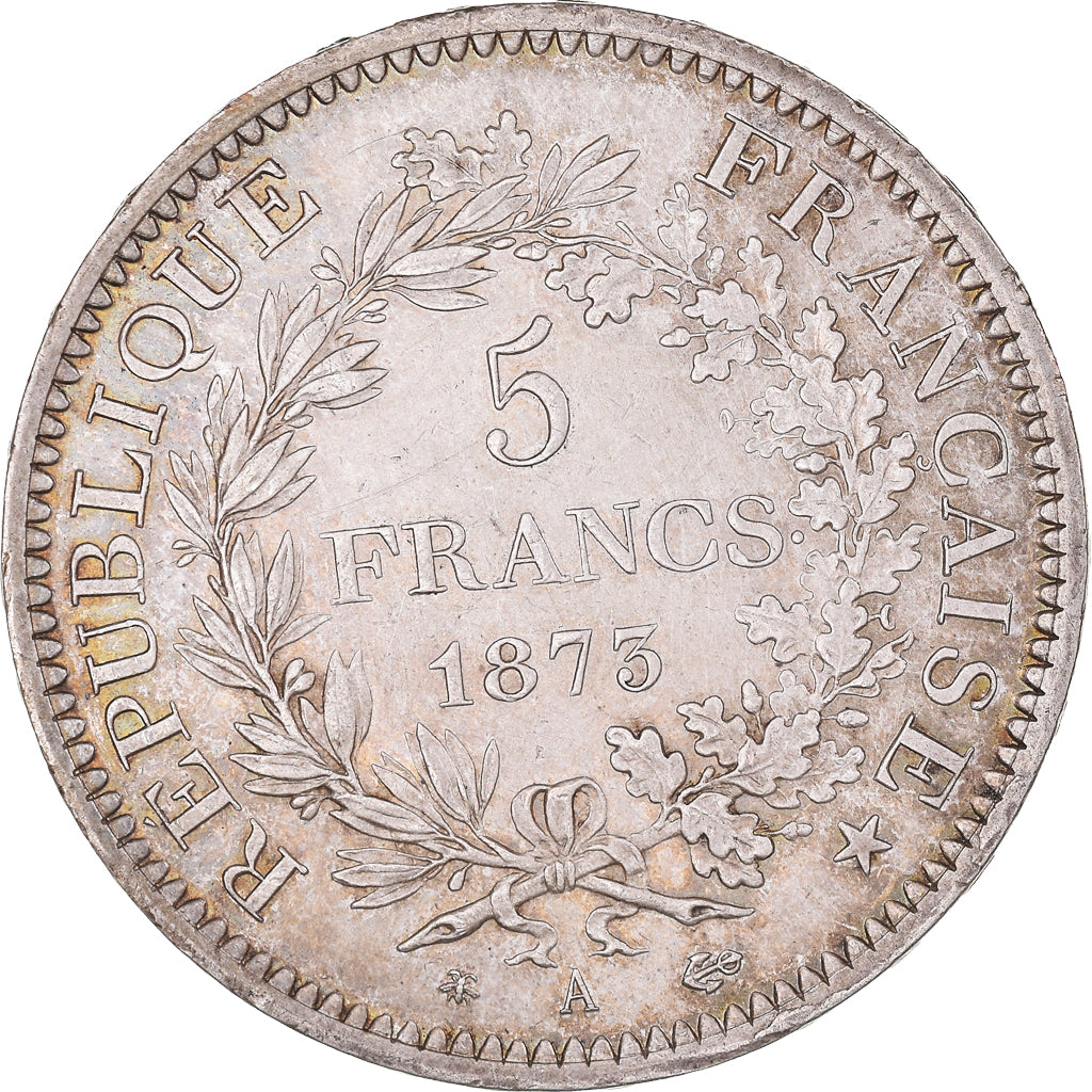 Coin, France, Hercule, 5 Francs, 1873, Paris, AU(55-58), Silver, KM:820.1