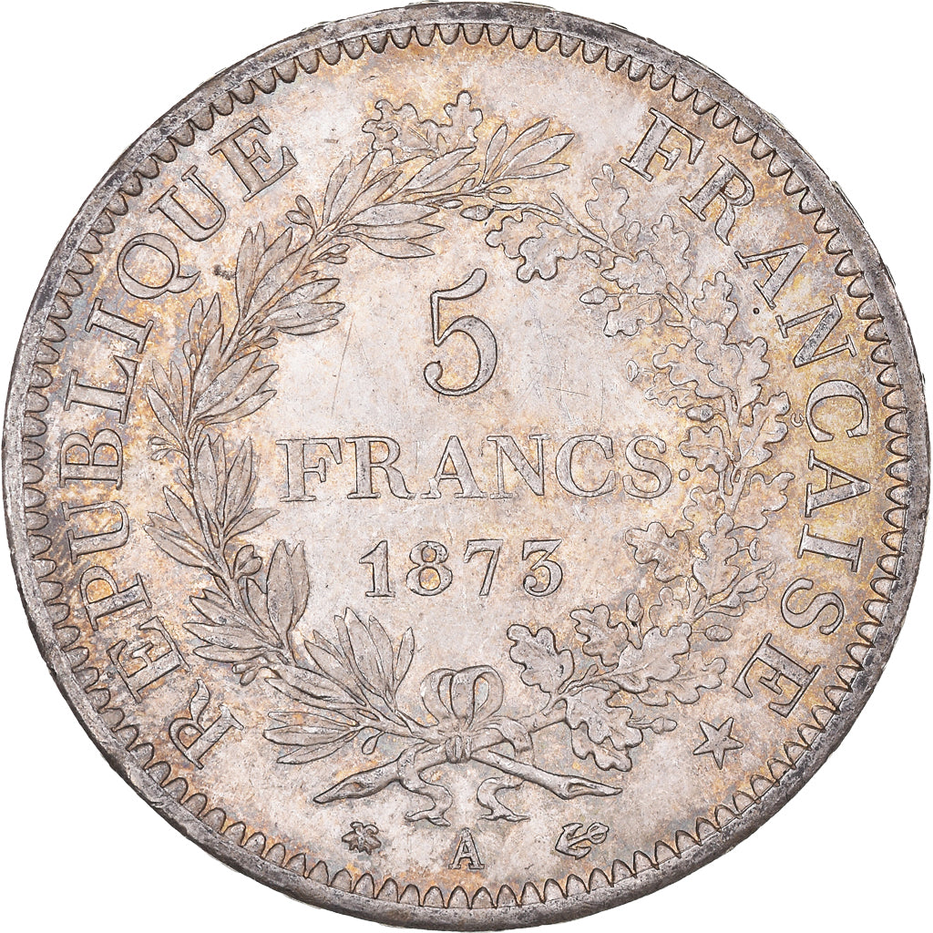 Coin, France, Hercule, 5 Francs, 1873, Paris, AU(55-58), Silver, KM:820.1