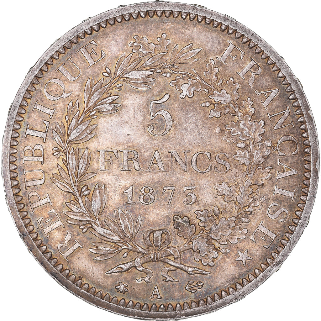 Coin, France, Hercule, 5 Francs, 1873, Paris, AU(50-53), Silver, KM:820.1