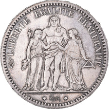 Coin, France, Hercule, 5 Francs, 1873, Paris, AU(50-53), Silver, KM:820.1