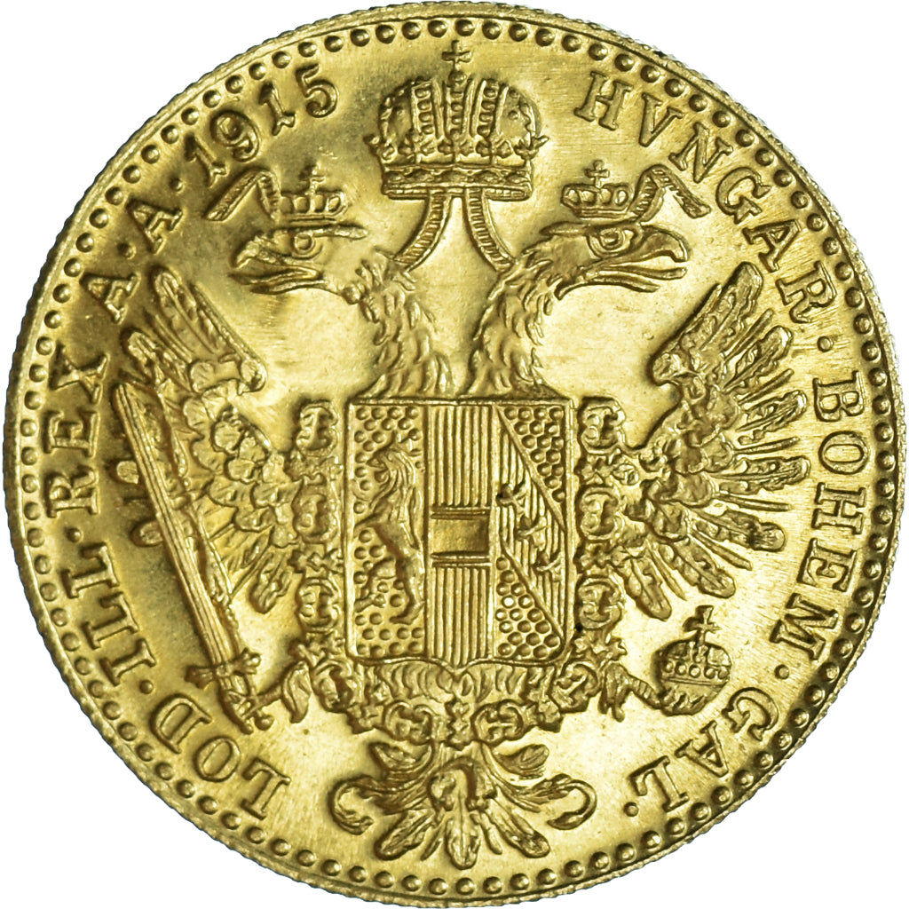 Monnaie, Autriche, Franz Joseph I, Ducat, 1915, Refrappe, SPL+, Or, KM:2267