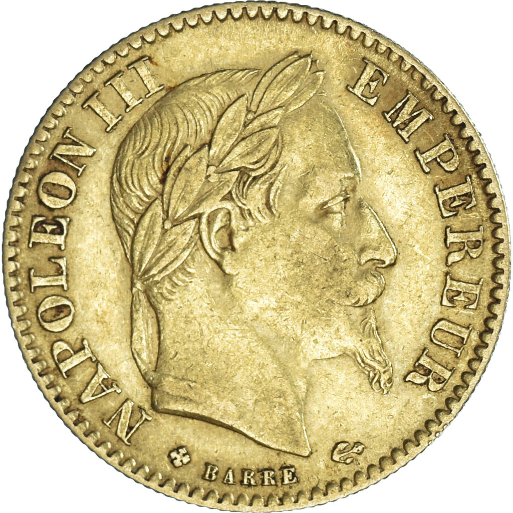 Monnaie, France, Napoleon III, 10 Francs, 1866, Strasbourg, TTB, Or