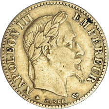 Coin, France, Napoleon III, 10 Francs, 1864, Paris, VF(30-35), Gold, KM:800.1