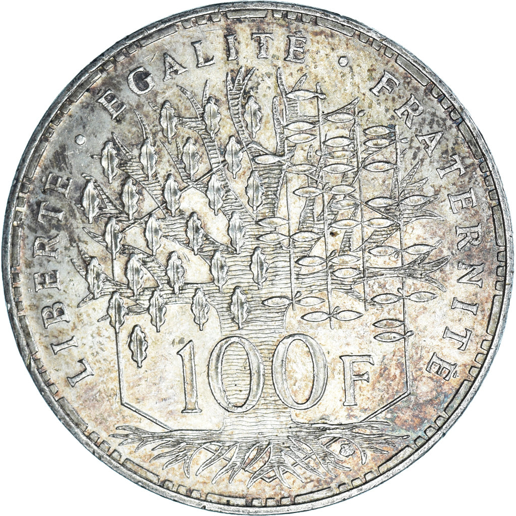 Moneta, Francia, Panthéon, 100 Francs, 1986, Paris, SPL-, Argento, KM:951.1
