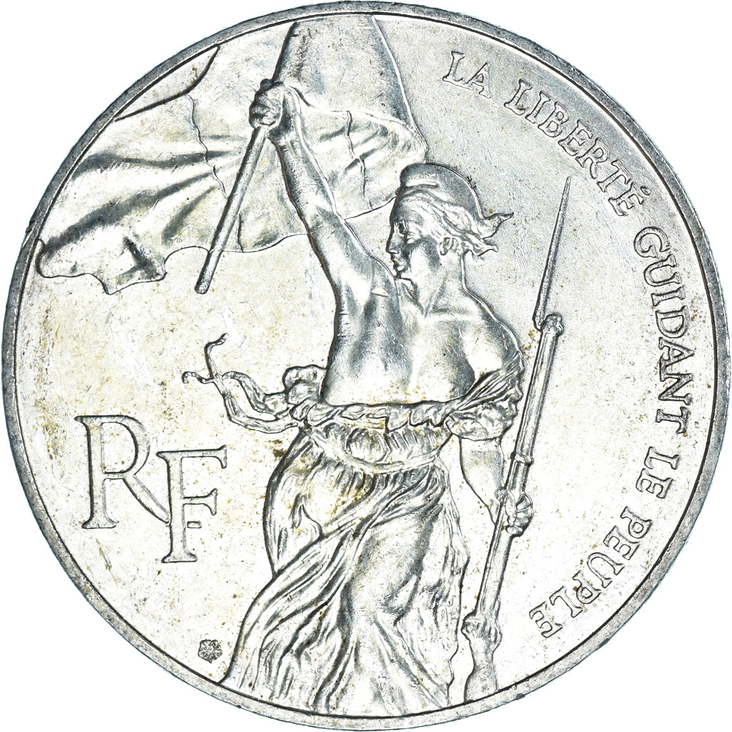 Coin, France, Liberté guidant le peuple, 100 Francs, 1993, MS(60-62), Silver