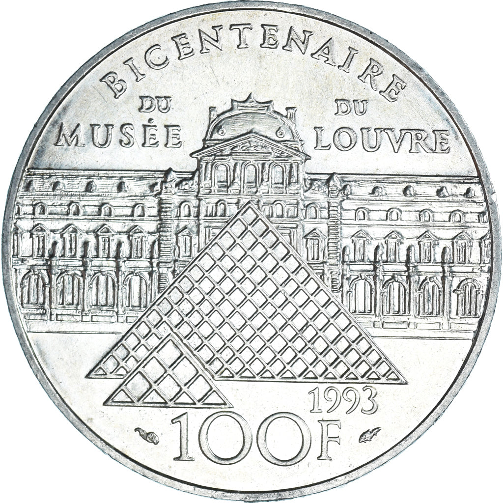 Coin, France, Liberté guidant le peuple, 100 Francs, 1993, MS(60-62), Silver
