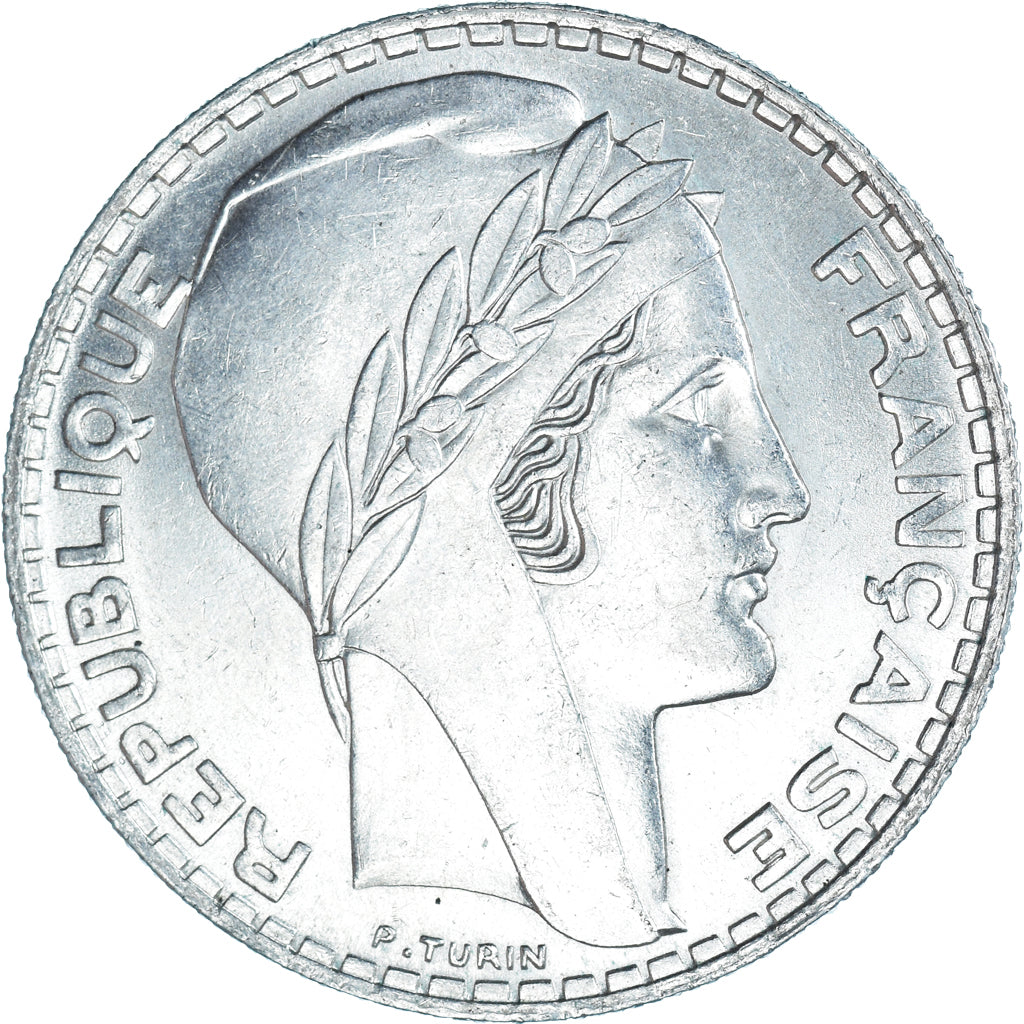 Coin, France, Turin, 20 Francs, 1938, Paris, MS(60-62), Silver, KM:879