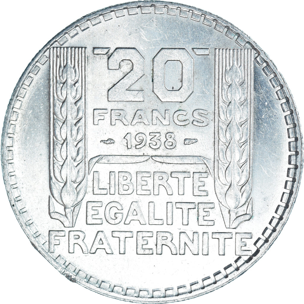 Monnaie, France, Turin, 20 Francs, 1938, Paris, SUP+, Argent, Gadoury:852