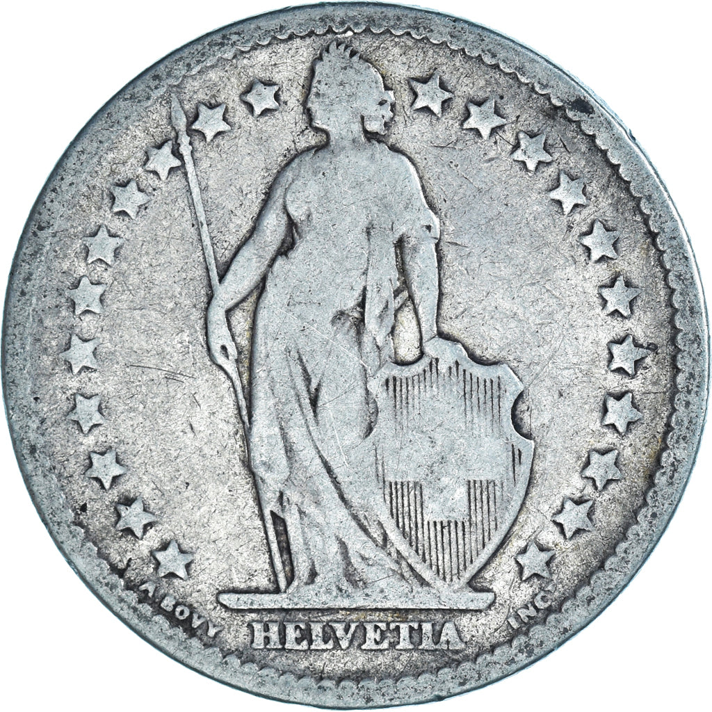 Monnaie, Suisse, 2 Francs, 1878, Bern, TB, Argent, KM:21