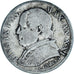Moneda, Estados italianos, PAPAL STATES, Pius IX, Lira, 1867, Roma, BC+, Plata