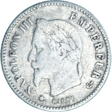 Coin, France, Napoleon III, 20 Centimes, 1867, Paris, F(12-15), Silver