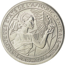 CENTRAL AFRICAN STATES, 500 Francs, 1976, Paris, KM #E9, MS(63), Nickel, 9.07