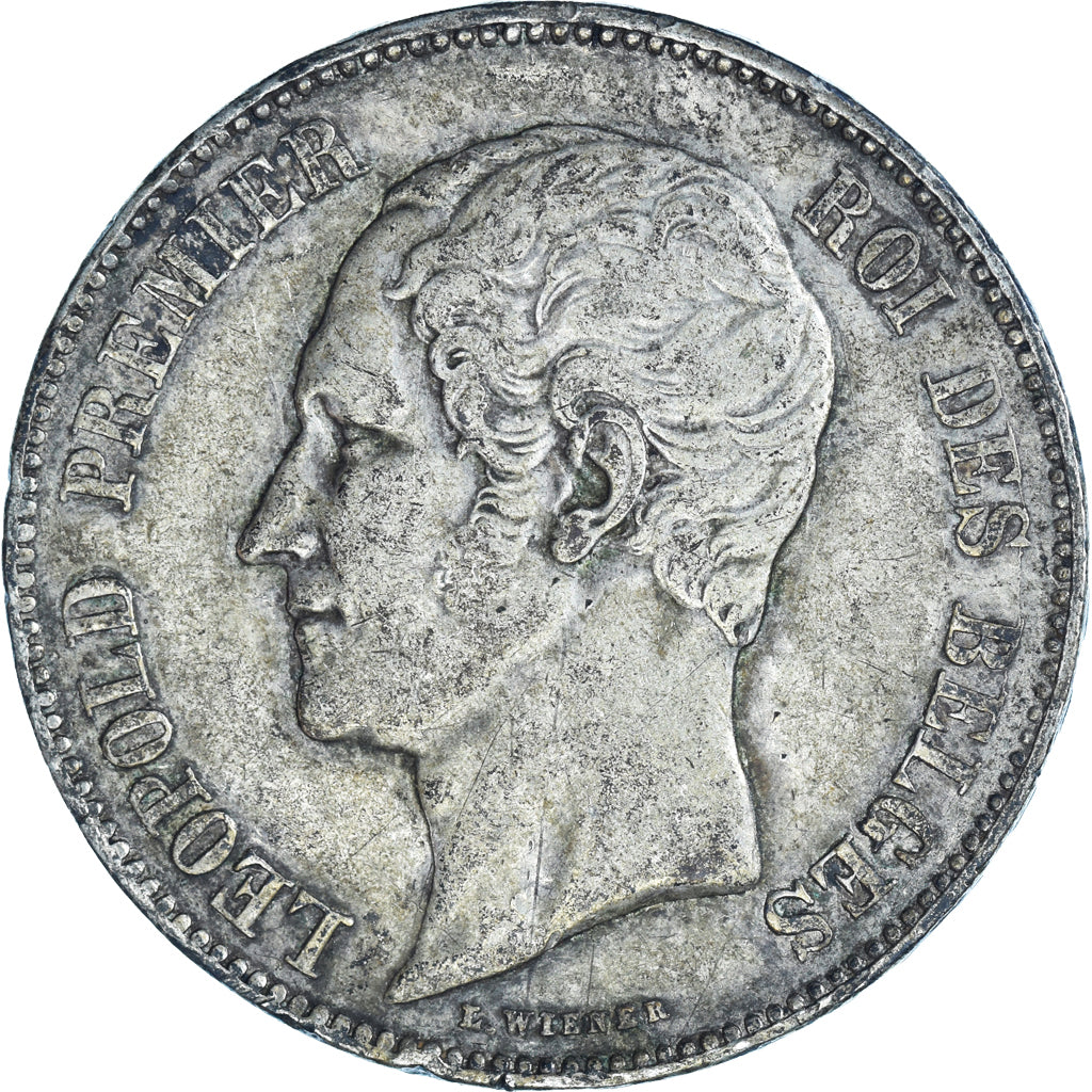 Coin, Belgium, Leopold I, 5 Francs, 5 Frank, 1851, EF(40-45), Silver, KM:17