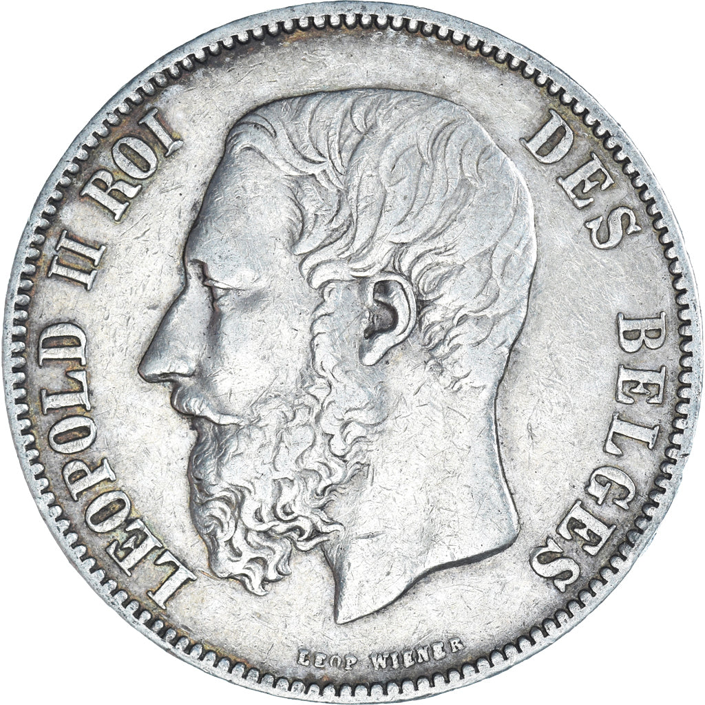 Coin, Belgium, Leopold II, 5 Francs, 5 Frank, 1873, EF(40-45), Silver, KM:24