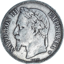 Coin, France, Napoleon III, 5 Francs, 1868, Strasbourg, VF(20-25), Silver