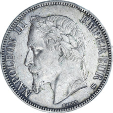 Monnaie, France, Napoleon III, 5 Francs, 1868, Strasbourg, TTB, Argent