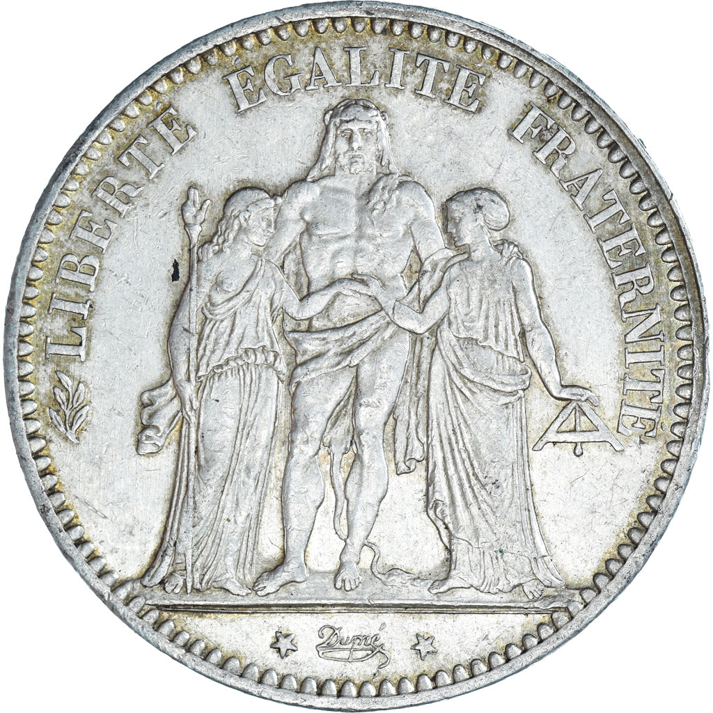 Coin, France, Hercule, 5 Francs, 1876, Paris, AU(50-53), Silver, KM:820.1