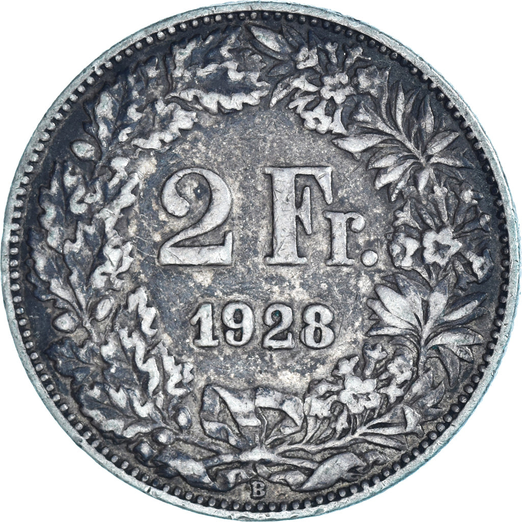 Monnaie, Suisse, 2 Francs, 1928, Bern, TB+, Argent, KM:21
