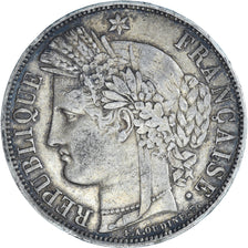 Coin, France, Cérès, 5 Francs, 1850, Strasbourg, EF(40-45), Silver, KM:761.2