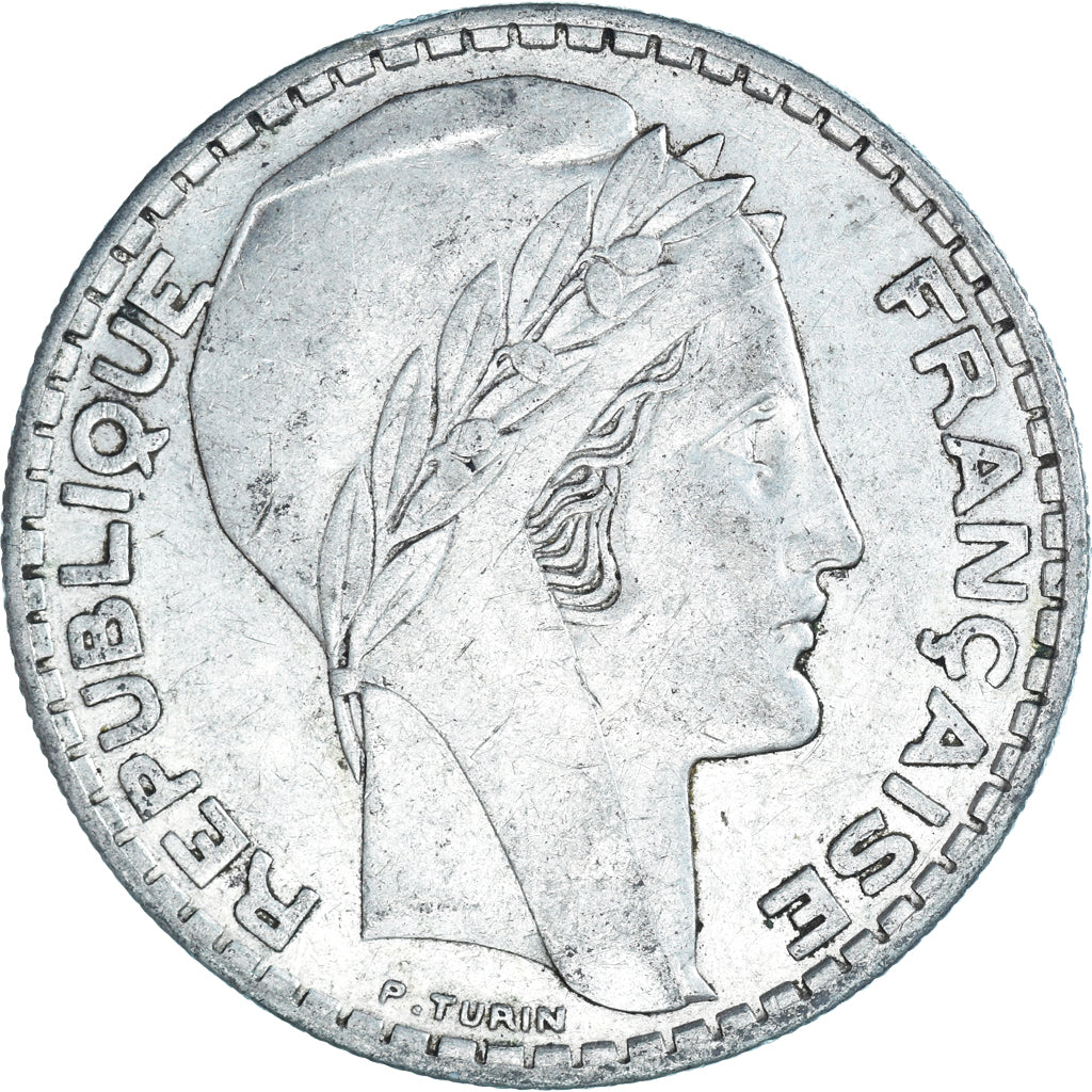 Coin, France, Turin, 20 Francs, 1937, Paris, EF(40-45), Silver, KM:879