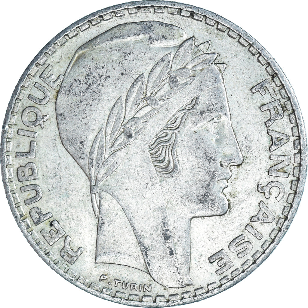 Münze, Frankreich, Turin, 20 Francs, 1937, Paris, SS, Silber, KM:879