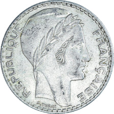 Münze, Frankreich, Turin, 20 Francs, 1937, Paris, SS, Silber, KM:879
