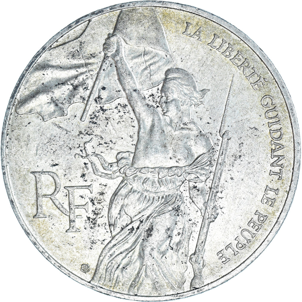 Coin, France, Liberté guidant le peuple, 100 Francs, 1993, AU(50-53), Silver