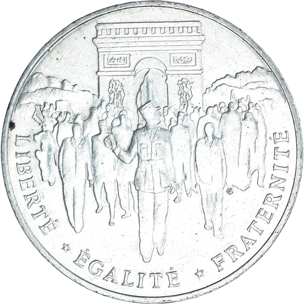 Coin, France, Libération de Paris, 100 Francs, 1994, AU(50-53), Silver