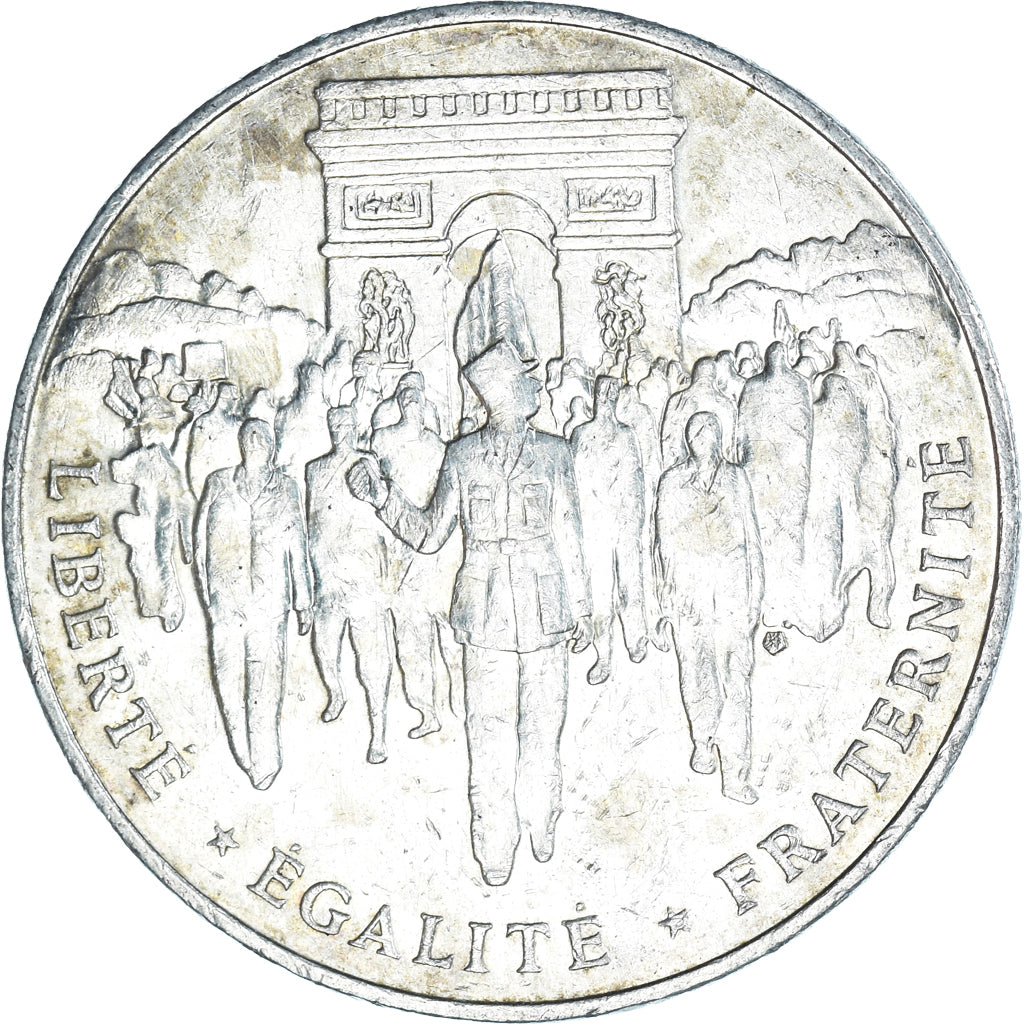 Coin, France, Libération de Paris, 100 Francs, 1994, AU(50-53), Silver