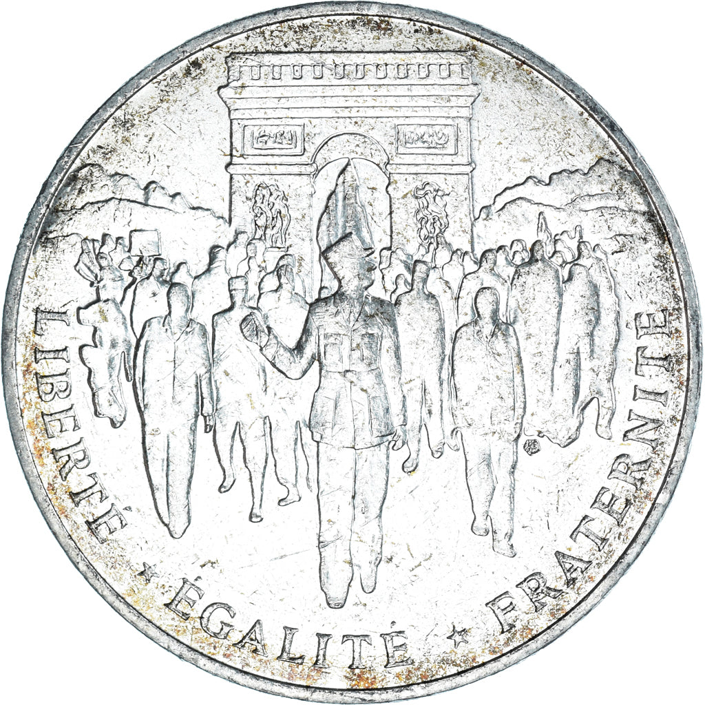 Coin, France, Libération de Paris, 100 Francs, 1994, AU(55-58), Silver