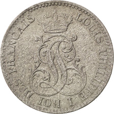 FRENCH GUIANA, 10 Centimes, 1846, Paris, KM #A2, AU(50-53), Billon, Lecompte...