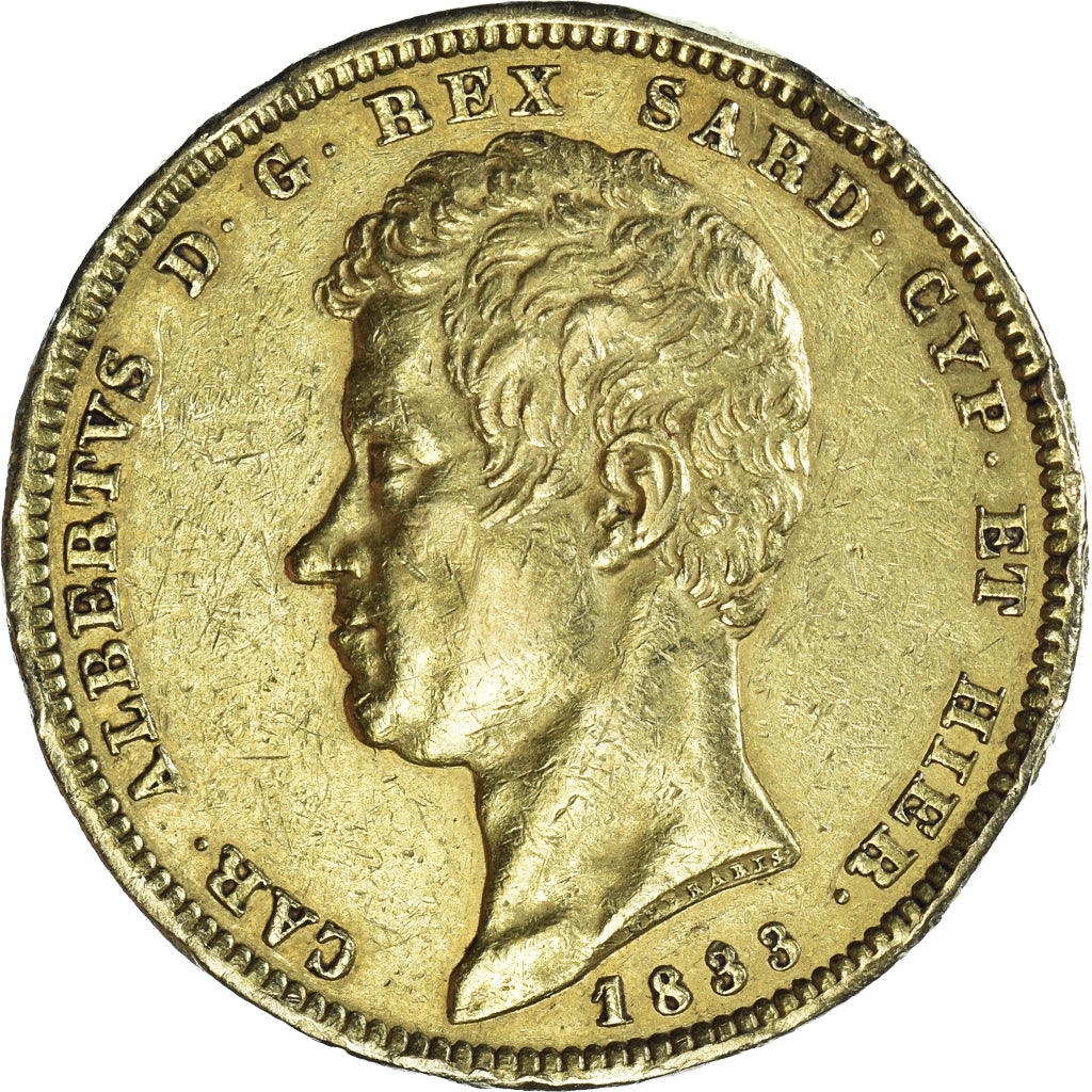 Coin, ITALIAN STATES, SARDINIA, Carlo Alberto, 100 Lire, 1833, Torino