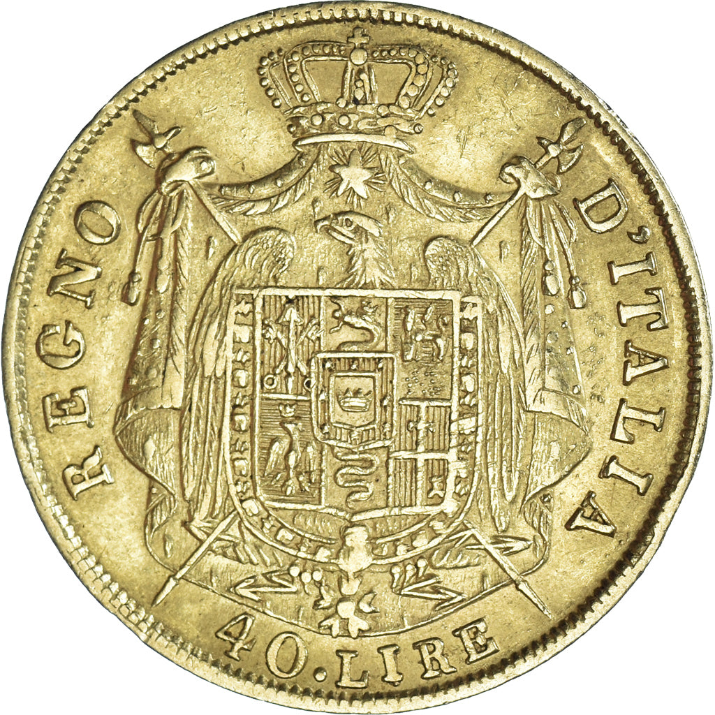 Coin, ITALIAN STATES, KINGDOM OF NAPOLEON, Napoleon I, 40 Lire, 1811, Milan