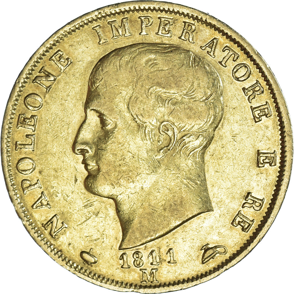 Coin, ITALIAN STATES, KINGDOM OF NAPOLEON, Napoleon I, 40 Lire, 1811, Milan