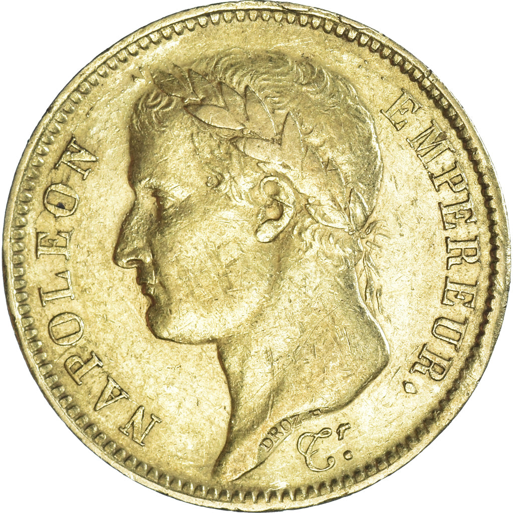 Moneta, Francja, Napoléon I, 40 Francs, 1811, Paris, EF(40-45), Złoto